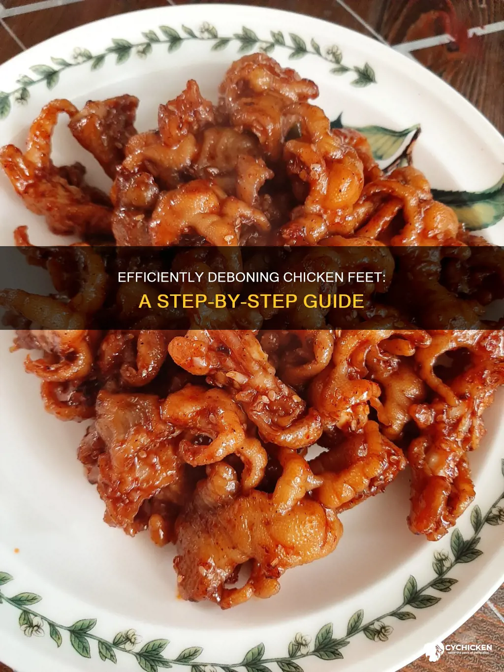 how do you remove the bone out of chicken feet