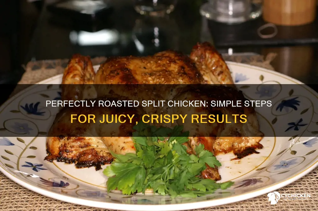 how do you roast a split chicken
