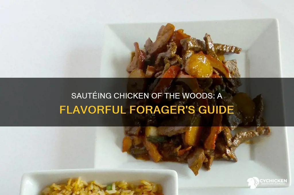 how do you saute chicken of the woods