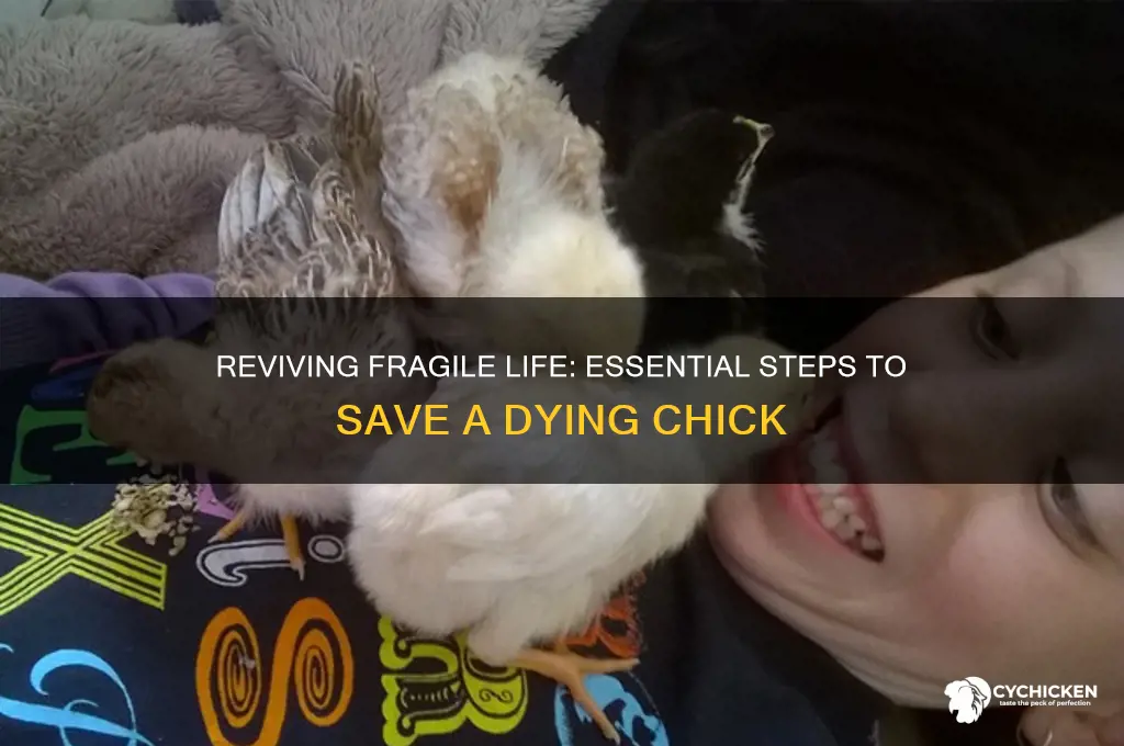 how do you save a dying chick