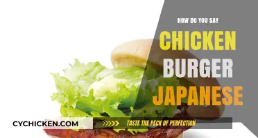 How to Say Chicken Burger in Japanese: A Quick Guide