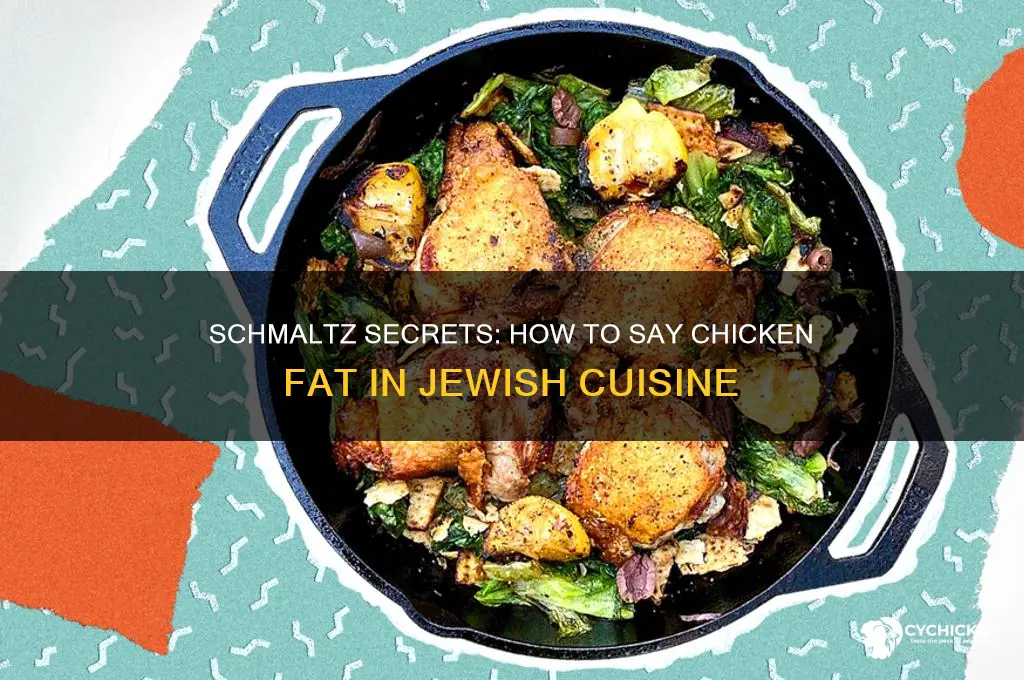 how do you say chicken fat in jewish