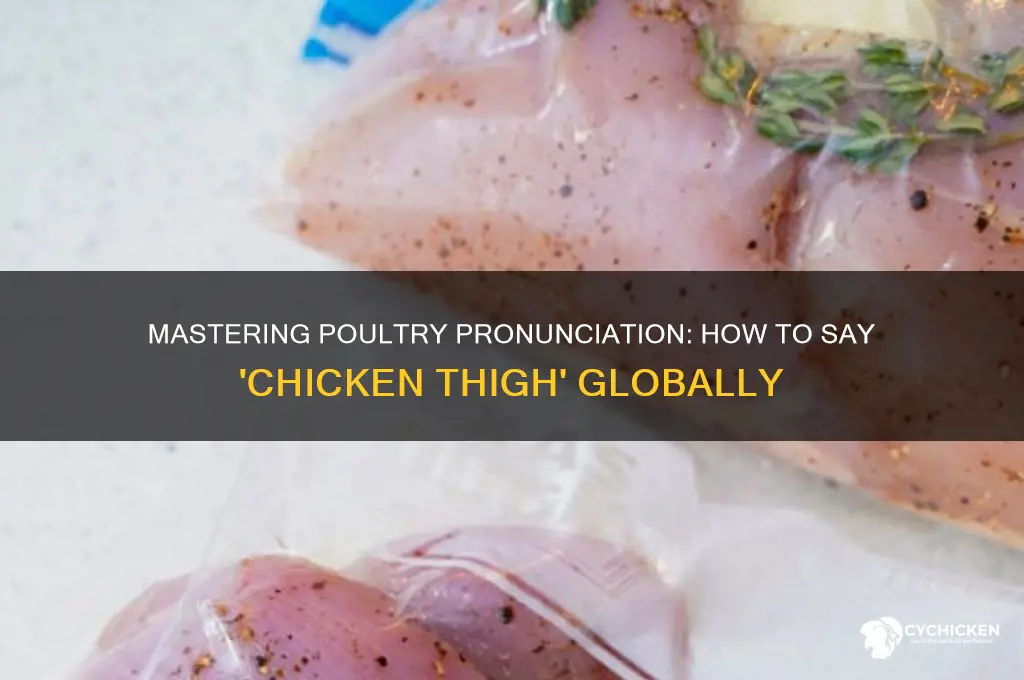 how do you say chicken thigh