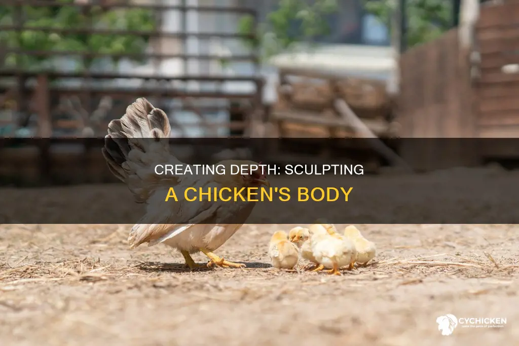 how do you show depth of body in a chicken