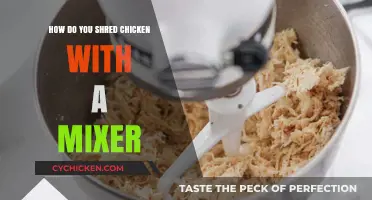 Effortless Shredded Chicken: Using a Mixer for Quick and Easy Results