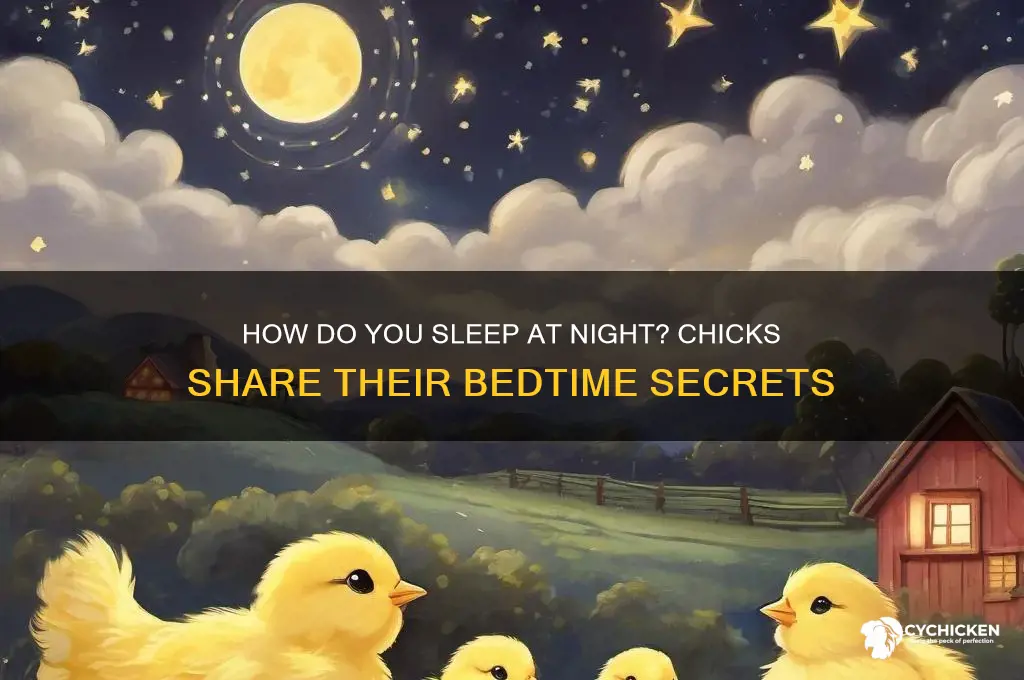 how do you sleep at night chicks