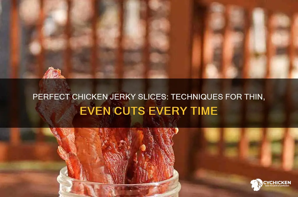 how do you slice chicken for jerky