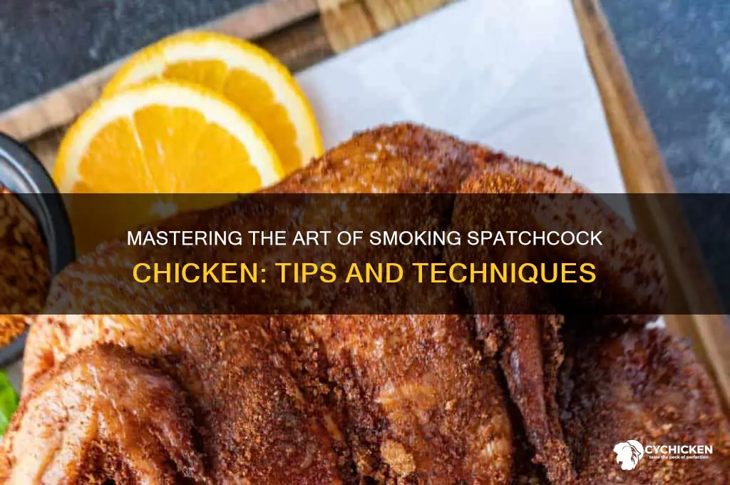 how do you smoke a spatchcock chicken