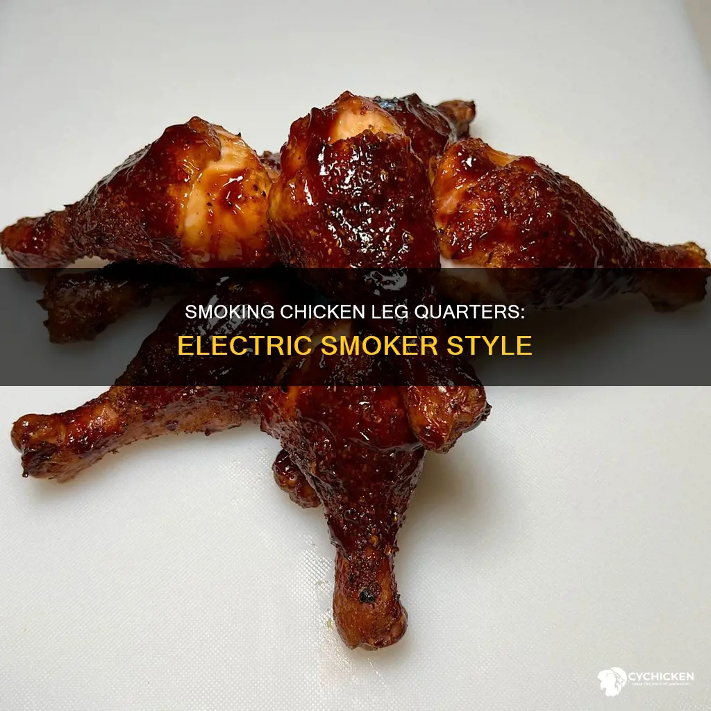 how do you smoke chicken leg quarters on electric smoker
