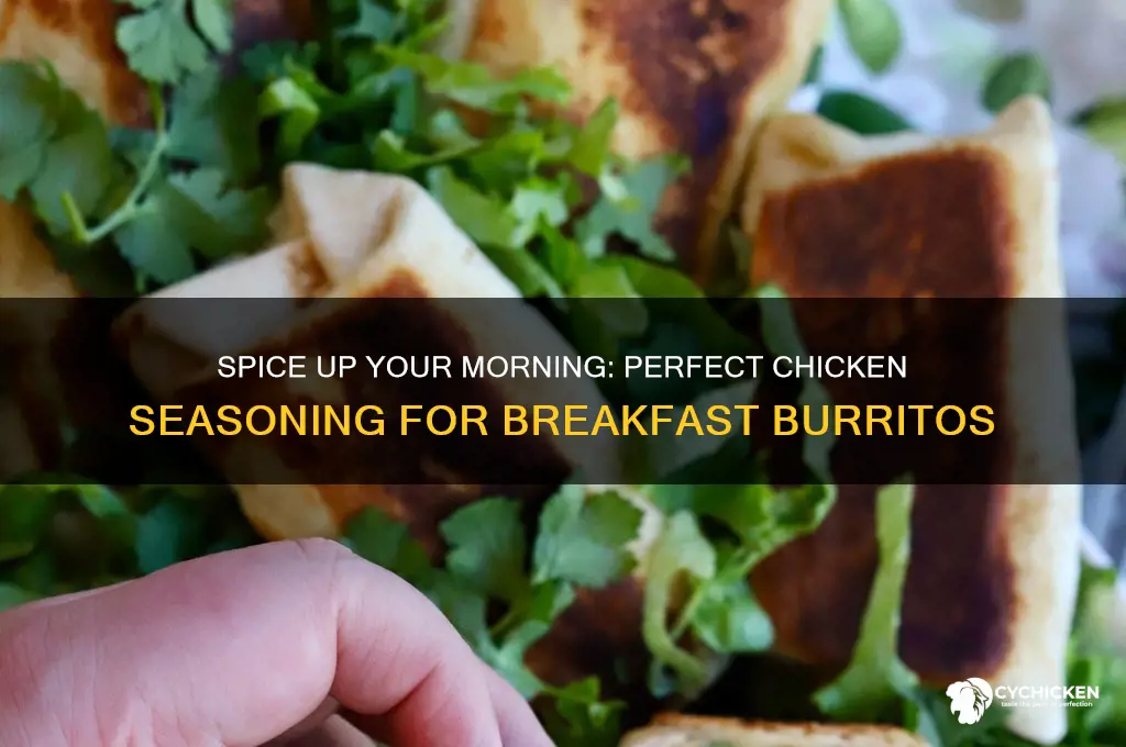 how do you spice chicken for breakfast burritos