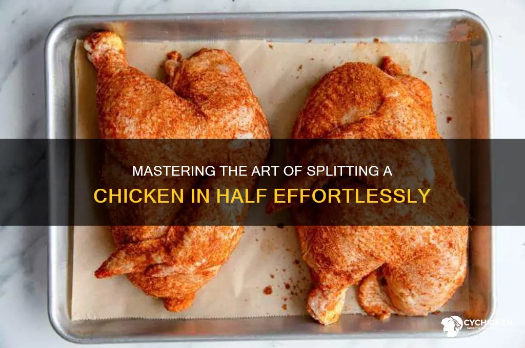 how do you split a chicken in half