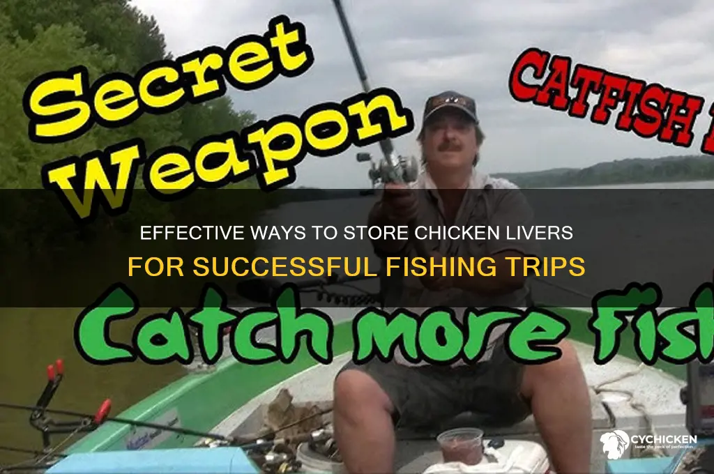 how do you store chicken livers for fishing