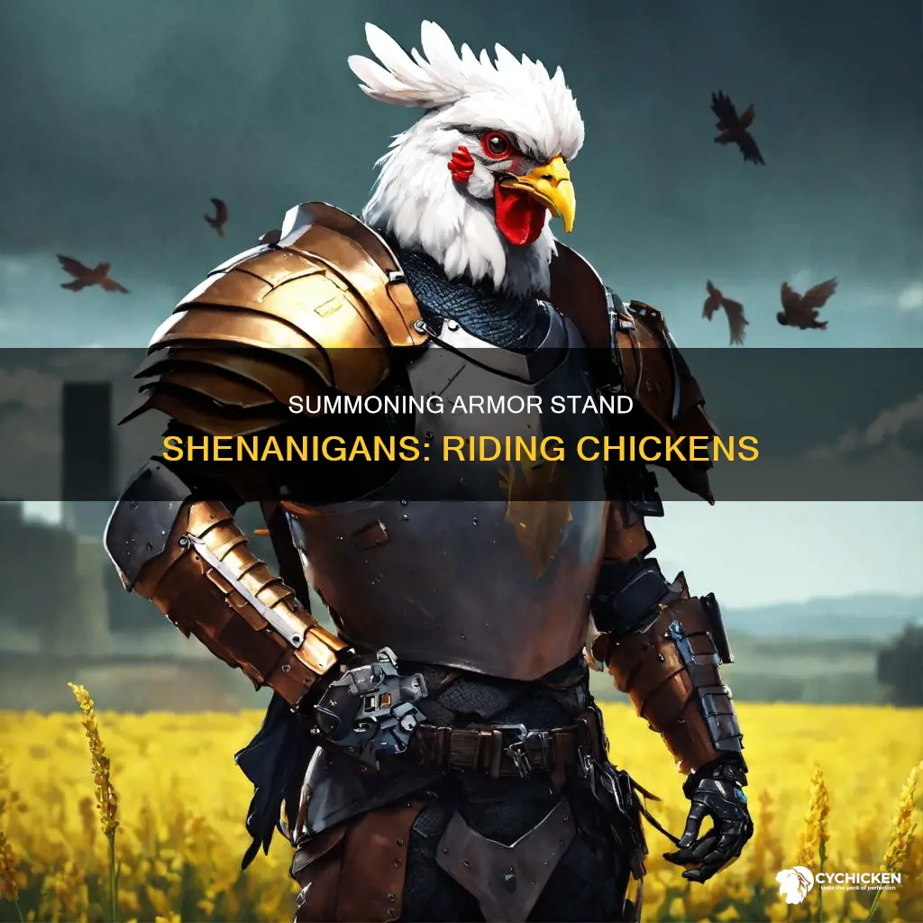 how do you summon a armor stand riding a chicken
