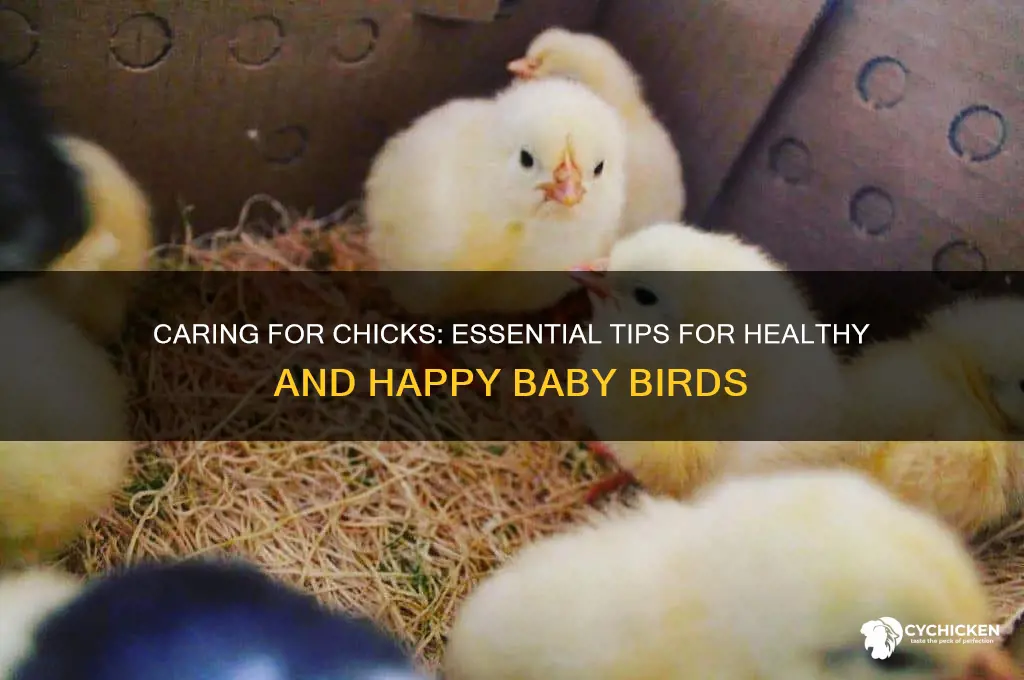how do you take care of a chick