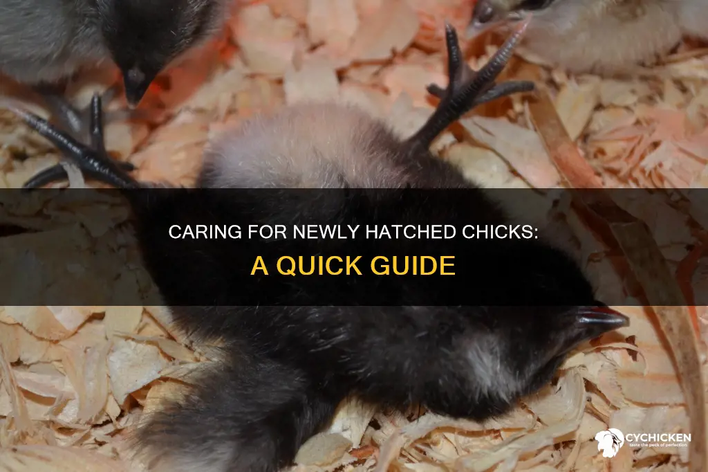 how do you take care of a newly hatched chick