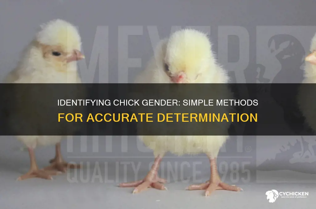 how do you tell a chicks gender