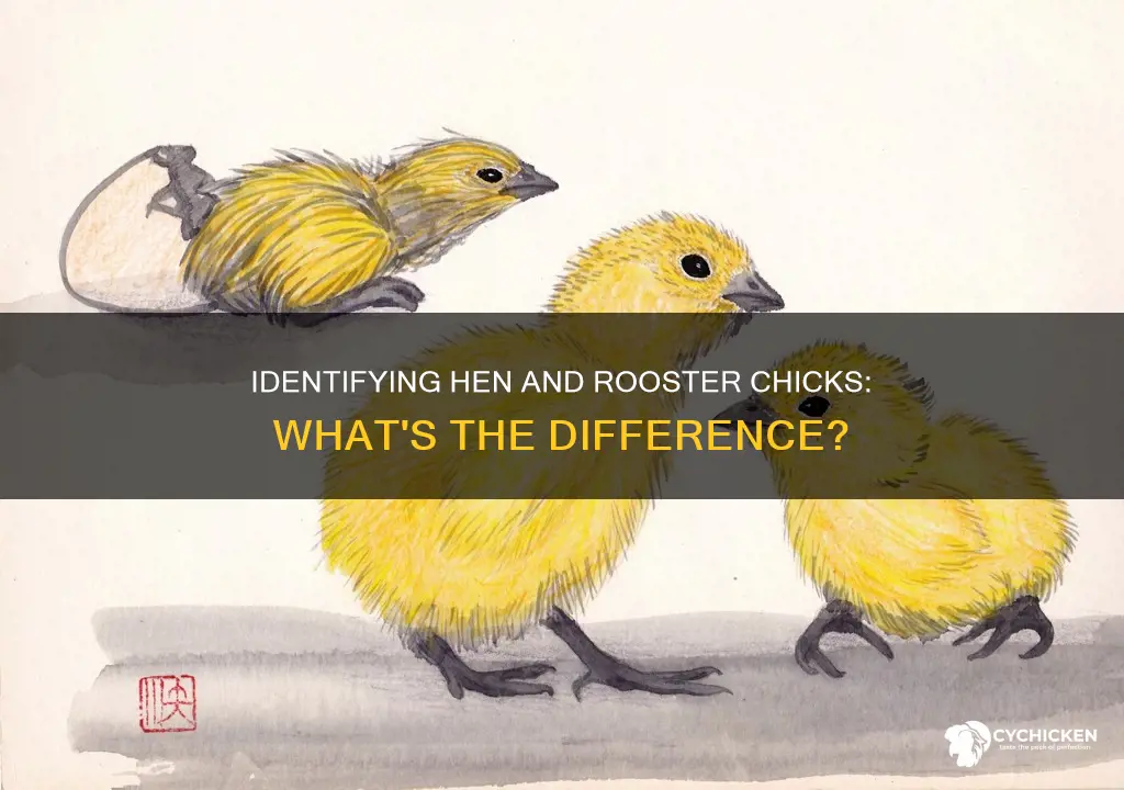 how do you tell a hen from a rooster chick