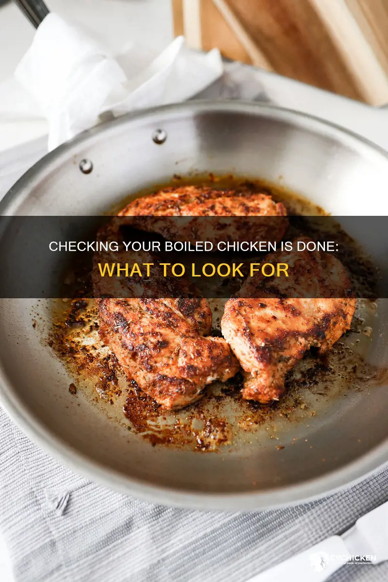 how do you tell if boiled chicken is done