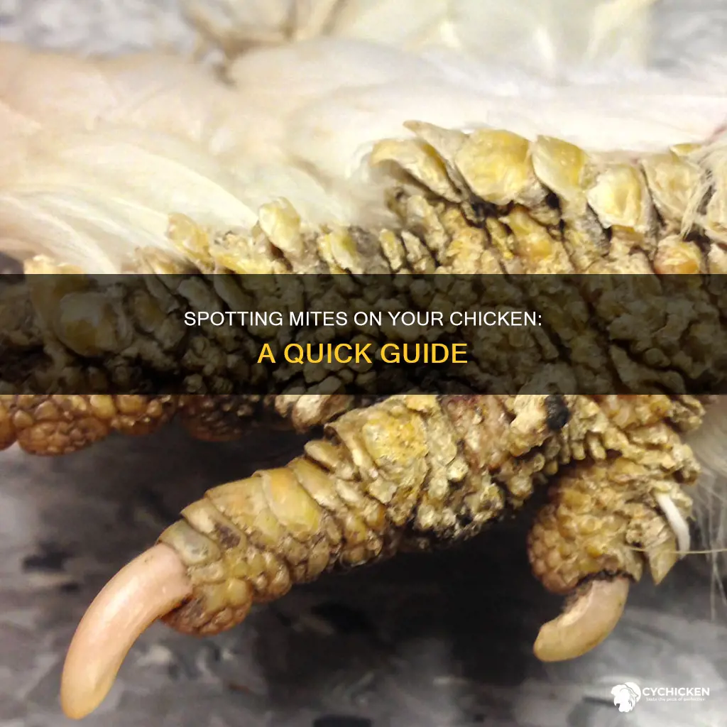 how do you tell if your chicken has mites