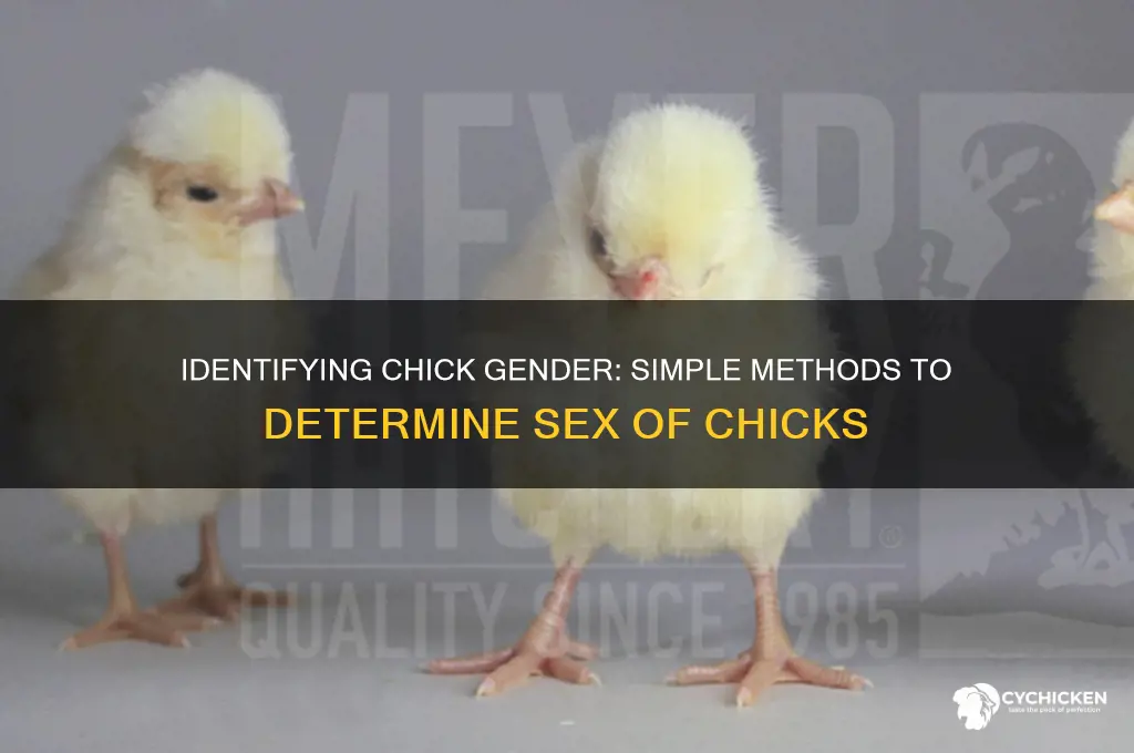 how do you tell sex of chicks