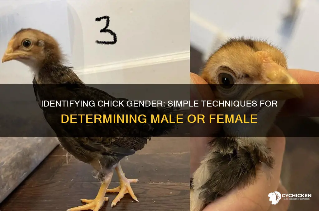 how do you tell the gender of chicks