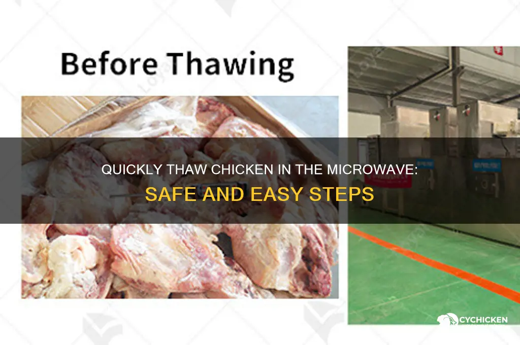 how do you thaw chicken in the microwave