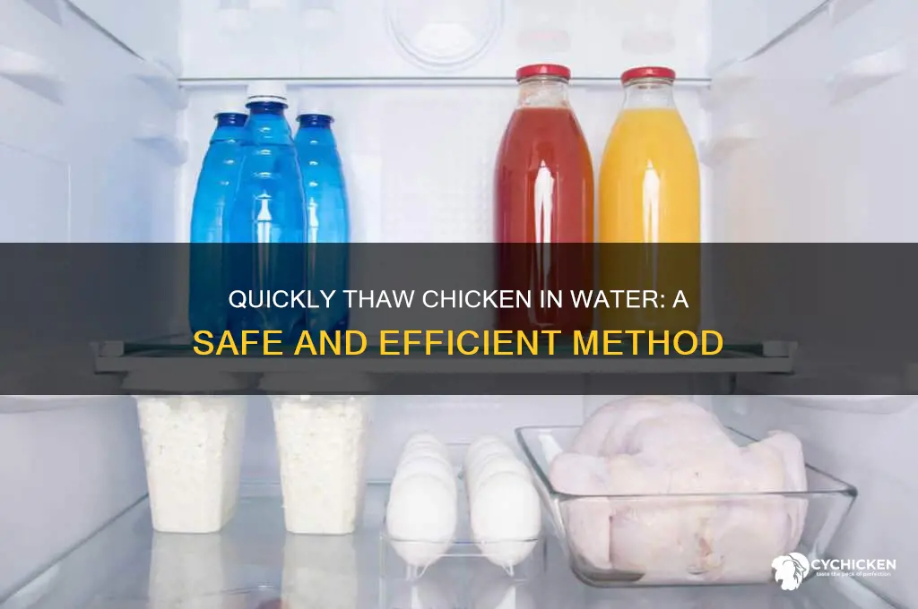 how do you thaw chicken in water