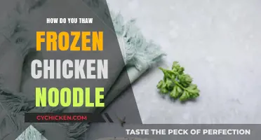 Safe and Speedy Thawing: Your Guide to Frozen Chicken Noodle Soup