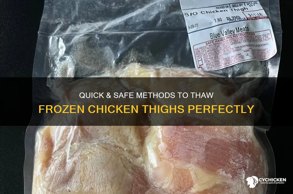 how do you thaw frozen chicken thighs