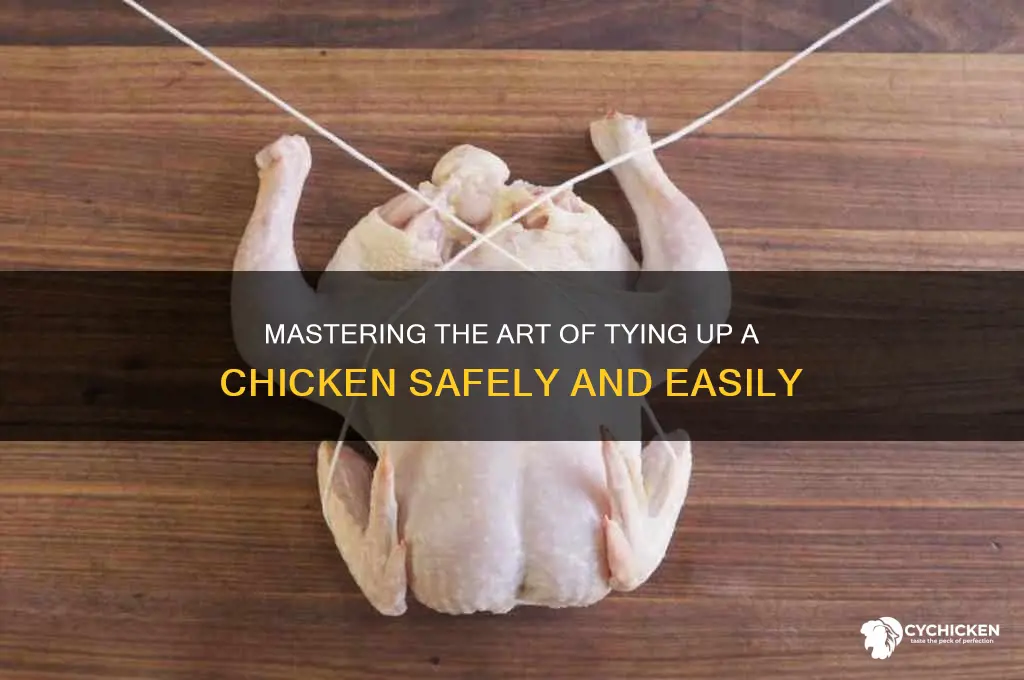 how do you tie up a chicken