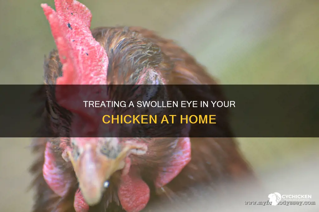 how do you treat a chicken with swollen eye