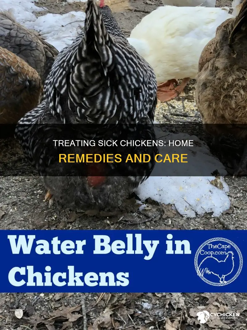 how do you treat a sick chicken at home