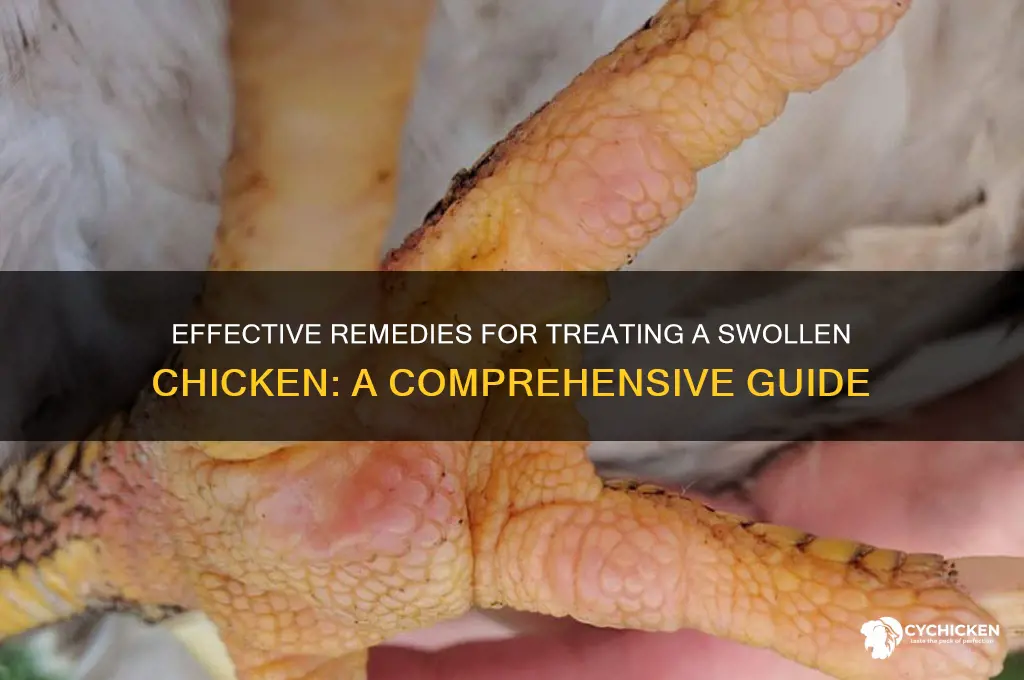 how do you treat a swollen chicken