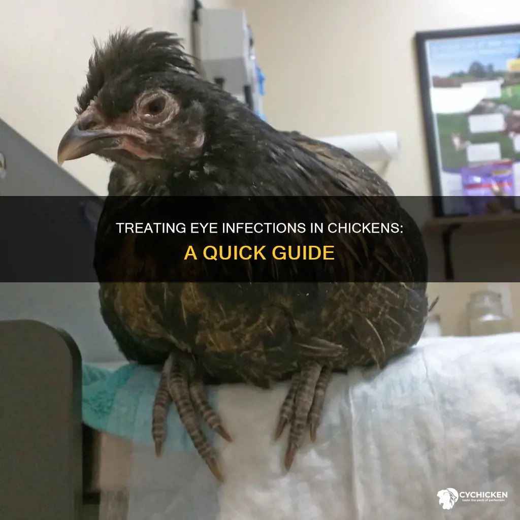 how do you treat an eye infection in a chicken
