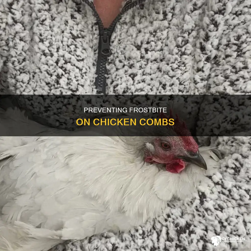 how do you treat frostbite on a chicken comb