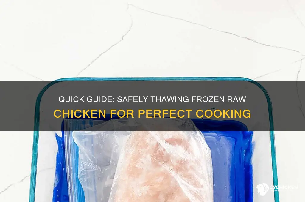 how do you unfreeze dry raw chicken