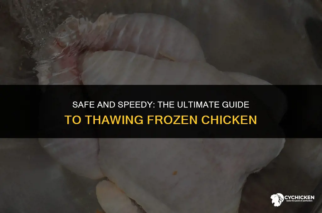 how do you unthaw frozen chicken