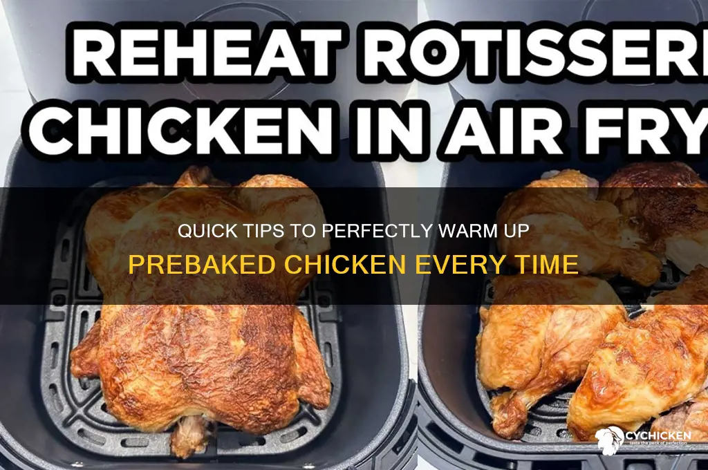 how do you warm up a prebaked chicken