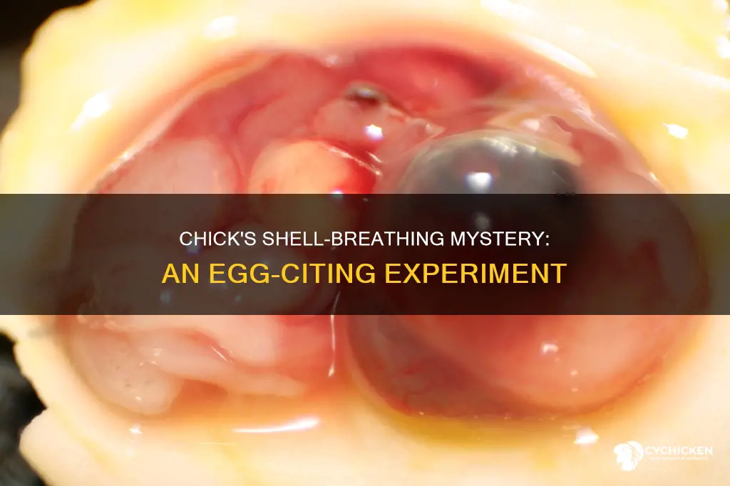 how does a chick breathe inside its shell experiment