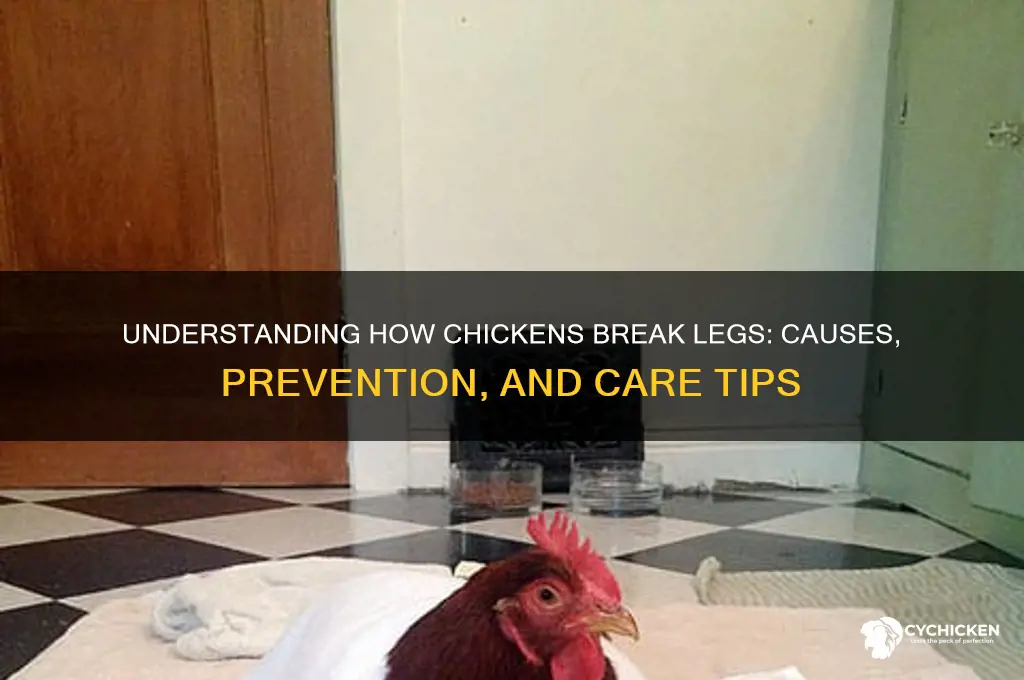 how does a chicken break a leg