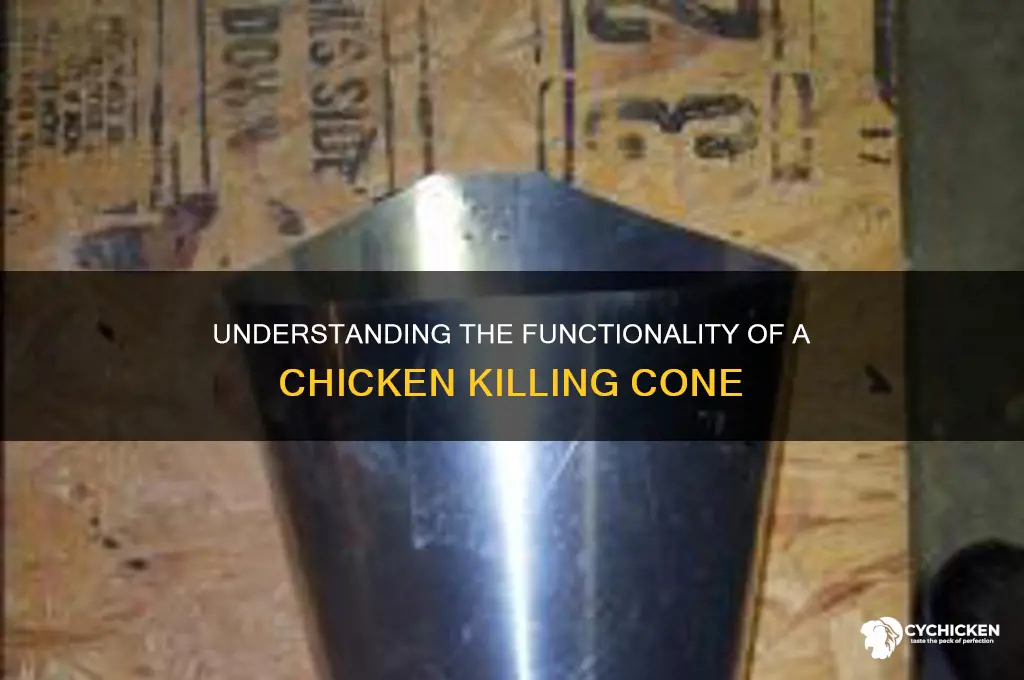 how does a chicken killing cone work