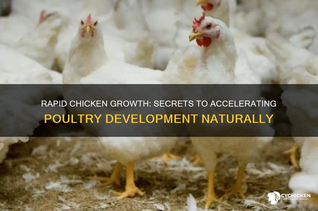 how does a chicken rapidly grow fast