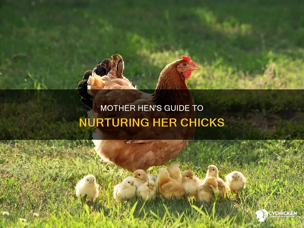 how does a chicken take care of their young