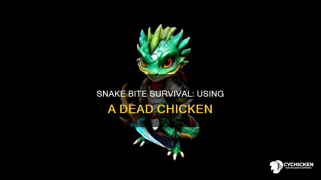 how does a dead chicken help a snake bite