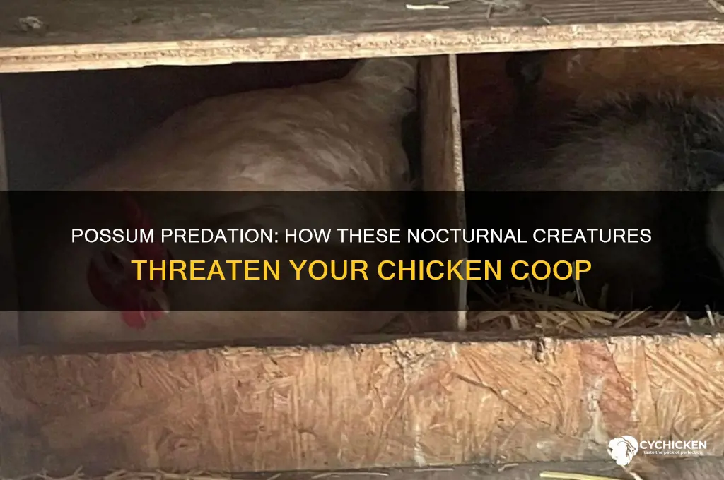 how does a possum kill a chicken