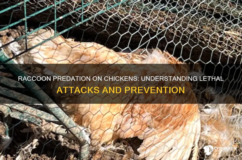 how does a raccoon kill a chicken