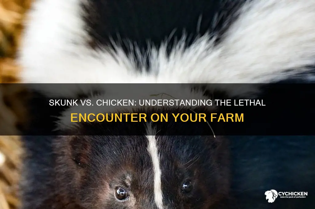 how does a skunk kill a chicken