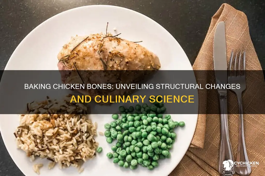how does baking chicken bones affect its structure