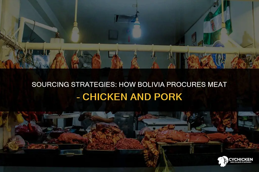how does boliva get meat chicken and pork