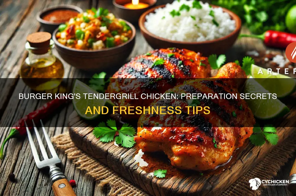 how does burger king prepare there tendergrill chicken